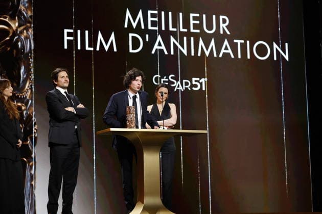 51st Cesar Ceremony Ugo Bienvenu with the Best Animation Feature Cesar Award for Movie ‘Arco’ during 51st Cesar Film Awards held at l Olympia on February 26, 2026, in Paris, France. Photo by Nasser Berzane ABACAPRESS.COM Paris France  Copyright: xBerzanexNasser ABACAx