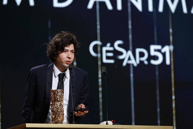 51st Cesar Ceremony Ugo Bienvenu with the Best Animation Feature Cesar Award for Movie ‘Arco’ during 51st Cesar Film Awards held at l Olympia on February 26, 2026, in Paris, France. Photo by Nasser Berzane ABACAPRESS.COM Paris France  Copyright: xBerzanexNasser ABACAx