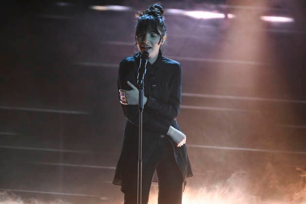February 26, 2026, Sanremo, Italy: Italian singer Angelica Bove performs on stage at the Ariston theatre during the 76th edition of the Sanremo Italian Song Festival, in Sanremo, Italy, 26 February 2026. The music festival will run from 24 to 28 February 2026. ANSA ETTORE FERRARI. Sanremo Italy  - ZUMAa110 20260226_zaf_a110_110 Copyright: xEttorexFerrarix