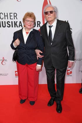 York Höller with wife Maria Brückner at the 17 GERMAN MUSIC AUTHORINNEN PRIZE at The Ritz Carlton in Berlin on 26 02 2026