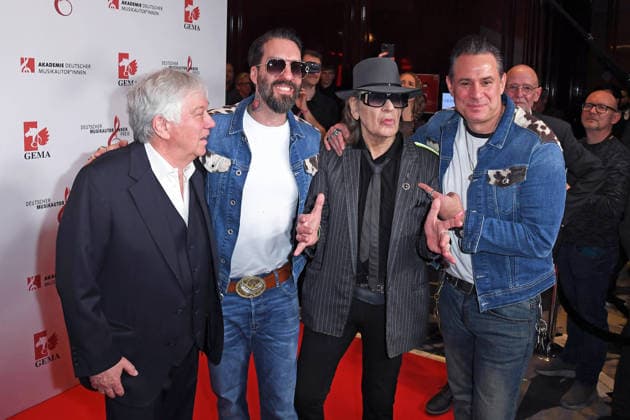 Rolf Zuckowski, Udo Lindenberg, The BossHoss Alec Voelkel, Sascha Vollmer at the 17 GERMAN MUSIC AUTHORINNEN PRIZE at The Ritz Carlton in Berlin on 26 02 2026