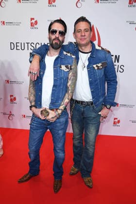 The BossHoss Alec Voelkel, Sascha Vollmer at the 17 GERMAN MUSIC AUTHORS AWARD at The Ritz Carlton in Berlin on 26 02 2026