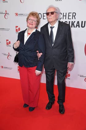 York Höller with wife Maria Brückner at the 17 GERMAN MUSIC AUTHORINNEN PRIZE at The Ritz Carlton in Berlin on 26 02 2026