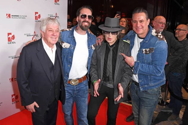 Rolf Zuckowski, Udo Lindenberg, The BossHoss Alec Voelkel, Sascha Vollmer at the 17 GERMAN MUSIC AUTHORINNEN PRIZE at The Ritz Carlton in Berlin on 26 02 2026