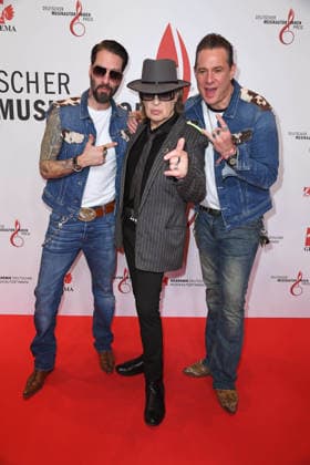 Udo Lindenberg, The BossHoss Alec Voelkel, Sascha Vollmer at the 17 GERMAN MUSIC AUTHORS AWARD at The Ritz Carlton in Berlin on 26 02 2026