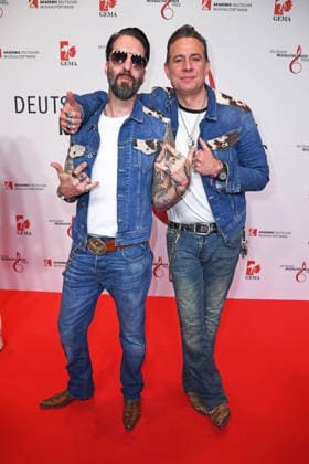 The BossHoss Alec Voelkel, Sascha Vollmer at the 17 GERMAN MUSIC AUTHORS AWARD at The Ritz Carlton in Berlin on 26 02 2026