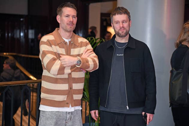 Revolverheld Johannes Strate, Kristoffer Kris Hünecke at the 17 GERMAN MUSIC AUTHORINNENPREIS at The Ritz Carlton in Berlin on 26 02 2026