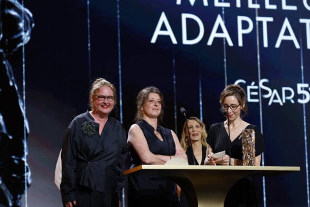 51st Cesar Ceremony Lise Fischer with the Best Best Visual Effect Cesar Award for Movie L’inconnu De La Grande Arche during 51st Cesar Film Awards held at l Olympia on February 26, 2026, in Paris, France. Photo by Nasser Berzane ABACAPRESS.COM Paris France  Copyright: xBerzanexNasser ABACAx