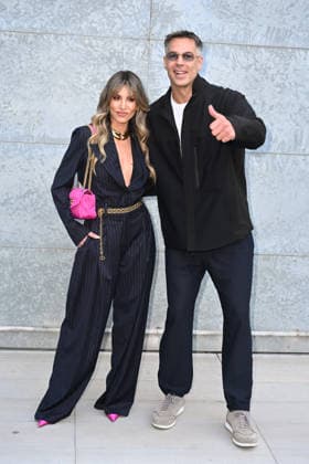 Milan, Milan Women s Fashion Week Fall Winter 2026 27 - Women s Fashion, Fall Winter 2026 27 - Emporio Armani fashion show - arrivals in the photo: Athina Oikonomakou, Bruno Cerella  Copyright: xSimonaxChiocciax xipa-agency.netx xFotosickix IPA_Agency_IPA72066709