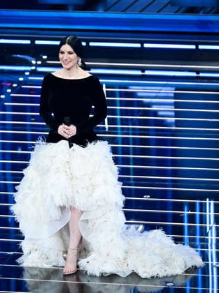 Sanremo, 76th Italian Song Festival. Third Night. Pictured: Laura Pausini  Copyright: xMaurizioxD Avanzox xipa-agency.netx xPoolxSanremox02x IPA_Agency_IPA72066682