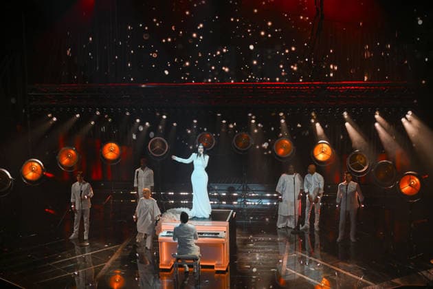 February 26, 2026, Sanremo, ITALY: Italian singer Laura Pausini performs on stage at the Ariston theatre during the 76th edition of the Sanremo Italian Song Festival, in Sanremo, Italy, 26 February 2026. The Music Festival runs from 24 to 28 February 2026. ANSA ETTORE FERRARI Sanremo ITALY  - ZUMAa110 20260226_zaf_a110_161 Copyright: xEttorexFerrarix