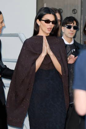 Emporio Armani - Kendall Jenner arriving - Milan Fashion Week - Womenswear Fall Winter 2026 2027 MILAN, ITALY - FEBRUARY 26: Kendall Jenner arrives to Emporia Armani show during the Milan Fashion Week - Womenswear Fall Winter 2026 2027 on February 26, 2026 in Milan, Italy. Photo by Marco Piovanotto Abacapress.com  Copyright: xPiovanottoxMarco ABACAx