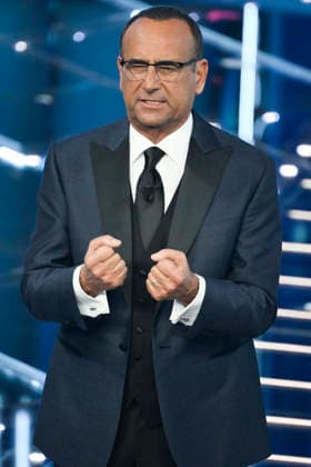 February 26, 2026, Sanremo, Italy: Sanremo Festival host and artistic director Carlo Conti on stage at the Ariston theatre during the 76th edition of the Sanremo Italian Song Festival, in Sanremo, Italy, 26 February 2026. The music festival will run from 24 to 28 February 2026. ANSA ETTORE FERRARI. Sanremo Italy  - ZUMAa110 20260226_zaf_a110_176 Copyright: xEttorexFerrarix