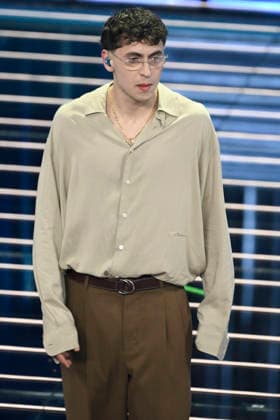 February 26, 2026, Sanremo, Italy: Italian singer Tredici Pietro on stage at the Ariston theatre during the 76th edition of the Sanremo Italian Song Festival, in Sanremo, Italy, 26 February 2026. The music festival will run from 24 to 28 February 2026. ANSA ETTORE FERRARI. Sanremo Italy  - ZUMAa110 20260226_zaf_a110_179 Copyright: xEttorexFerrarix
