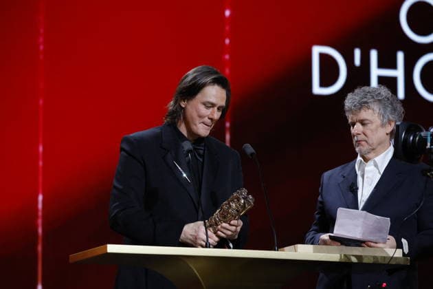 51st Cesar Ceremony Jim Carrey with the Honorary Cesar Award during 51st Cesar Film Awards held at l Olympia on February 26, 2026, in Paris, France. Photo by Nasser Berzane ABACAPRESS.COM Paris France  Copyright: xBerzanexNasser ABACAx