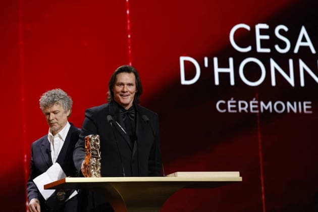 51st Cesar Ceremony Jim Carrey with the Honorary Cesar Award during 51st Cesar Film Awards held at l Olympia on February 26, 2026, in Paris, France. Photo by Nasser Berzane ABACAPRESS.COM Paris France  Copyright: xBerzanexNasser ABACAx