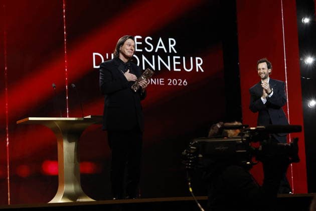 51st Cesar Ceremony Jim Carrey with the Honorary Cesar Award during 51st Cesar Film Awards held at l Olympia on February 26, 2026, in Paris, France. Photo by Nasser Berzane ABACAPRESS.COM Paris France  Copyright: xBerzanexNasser ABACAx