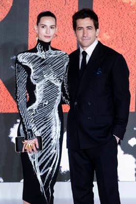 Jeanne Cadieu and Jake Gyllenhaal at the world premiere of The Bride at Cineworld Leicester Square London, 26 02 2026 Foto:xJ.xEdwardsx xFuturexImagex bride_6220