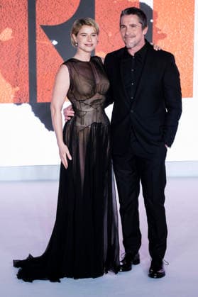 Jessie Buckley and Christian Bale at the world premiere of The Bride at Cineworld Leicester Square London, 26 02 2026 Foto:xJ.xEdwardsx xFuturexImagex bride_6266