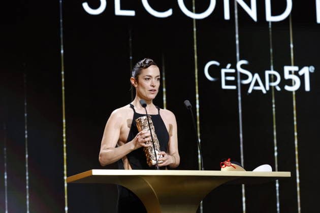 51st Cesar Ceremony Vimala Pons with the Best Supporting Actress Cesar Awar for Movie L’attachement during 51st Cesar Film Awards held at l Olympia on February 26, 2026, in Paris, France. Photo by Nasser Berzane ABACAPRESS.COM Paris France  Copyright: xBerzanexNasser ABACAx