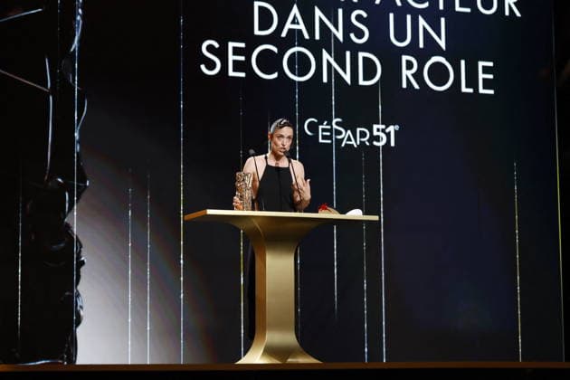 51st Cesar Ceremony Vimala Pons with the Best Supporting Actress Cesar Awar for Movie L’attachement during 51st Cesar Film Awards held at l Olympia on February 26, 2026, in Paris, France. Photo by Nasser Berzane ABACAPRESS.COM Paris France  Copyright: xBerzanexNasser ABACAx