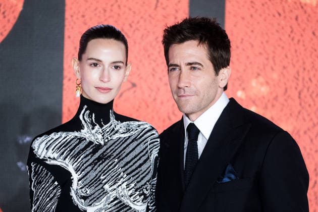 The World Premiere of THE BRIDE on Thursday 26 February 2026 Jeanne Cadieu and Jake Gyllenhaal poses on the red carpet at The World Premiere of THE BRIDE on Thursday 26 February 2026 at Cineworld Leicester Square, London. ., Credit:Julie Edwards Avalon  Copyright: xJuliexEdwardsx xAvalonx 1078530636