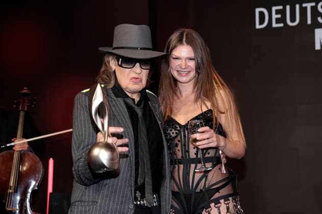 Udo Lindenberg and Ikkimel at the 17 German Music Authors Award of GEMA 2026 at The Ritz Carlton Hotel Berlin, 26 02 2026 Foto:xS.xGabschx xFuturexImagex musikautorenpreis_6317