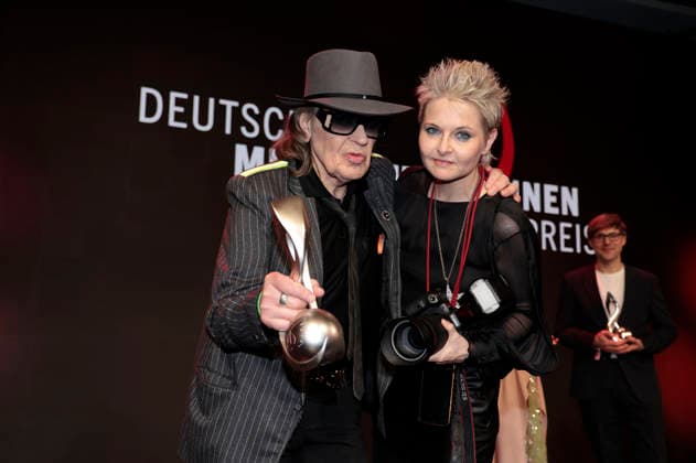 Udo Lindenberg and Tine Acke at the 17 German Music Authors Award of GEMA 2026 at The Ritz Carlton Hotel Berlin, 26 02 2026 Foto:xS.xGabschx xFuturexImagex musikautorenpreis_6321