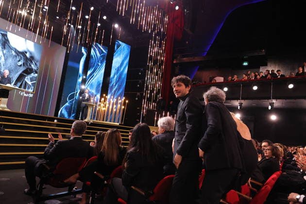51st Cesar Ceremony Guillaume Marbeck with the Best Director Cesar Award for Movie Nouvelle Vague on behalf of Richard Linklater during 51st Cesar Film Awards held at l Olympia on February 26, 2026, in Paris, France. Photo by Nasser Berzane ABACAPRESS.COM Paris France  Copyright: xBerzanexNasser ABACAx