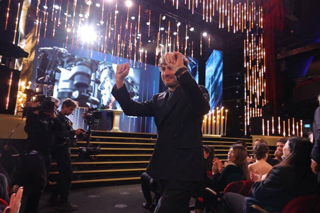 51st Cesar Ceremony Guillaume Marbeck with the Best Director Cesar Award for Movie Nouvelle Vague on behalf of Richard Linklater during 51st Cesar Film Awards held at l Olympia on February 26, 2026, in Paris, France. Photo by Nasser Berzane ABACAPRESS.COM Paris France  Copyright: xBerzanexNasser ABACAx