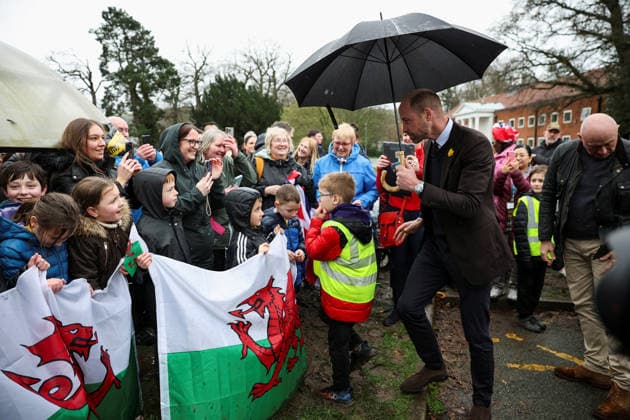 The Prince and Princess of Wales visit Oriel Davies The Prince and Princess of Wales visit Oriel Davies, a public contemporary art gallery, to see a project funded by the Alexandra Reinhardt Memorial Award, in Newtown, Powys, UK, on the 26th February 2026. Picture by Phil Noble WPA-Pool Newtown Oriel Davies Powys United Kingdom 