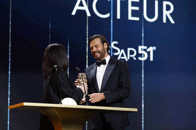 51st Cesar Ceremony Laurent Lafitte with the Best Actor Cesar Award for Movie La Plus Riche Du Monde during the 51st Cesar Film Awards held at l Olympia on February 26, 2026, in Paris, France. Photo by Nasser Berzane ABACAPRESS.COM Paris France  Copyright: xBerzanexNasser ABACAx