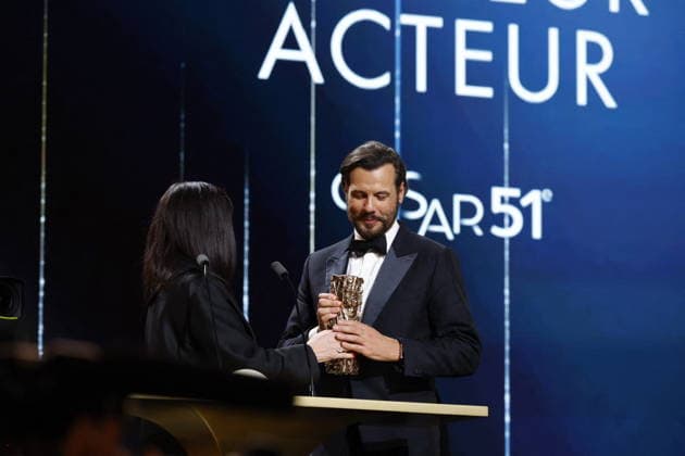 51st Cesar Ceremony Laurent Lafitte with the Best Actor Cesar Award for Movie La Plus Riche Du Monde during the 51st Cesar Film Awards held at l Olympia on February 26, 2026, in Paris, France. Photo by Nasser Berzane ABACAPRESS.COM Paris France  Copyright: xBerzanexNasser ABACAx
