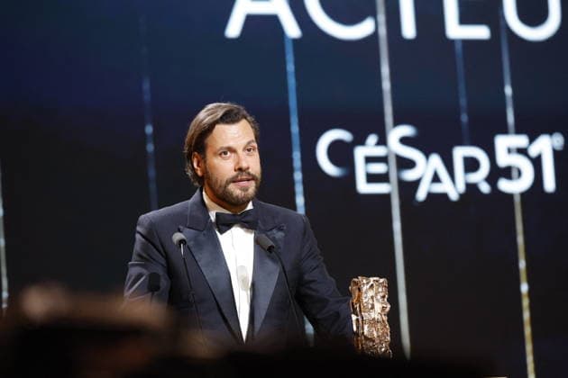 51st Cesar Ceremony Laurent Lafitte with the Best Actor Cesar Award for Movie La Plus Riche Du Monde during the 51st Cesar Film Awards held at l Olympia on February 26, 2026, in Paris, France. Photo by Nasser Berzane ABACAPRESS.COM Paris France  Copyright: xBerzanexNasser ABACAx