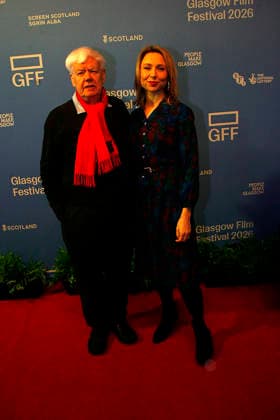 Midwinter Break screening, Glasgow Film Festival Bernard MacLaverty and Polly Findlay arrive for the screening of Midwinter Break, Glasgow Film Festival, Glasgow, UK, 26 February 2026., Credit:William Kemmett Avalon UK, Glasgow, Rose Street  Copyright: xWilliamxKemmettx xAvalonx 1078547328