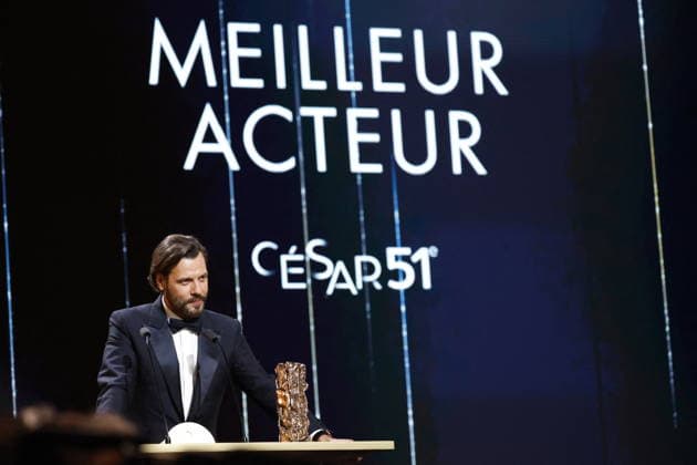51st Cesar Ceremony Laurent Lafitte with the Best Actor Cesar Award for Movie La Plus Riche Du Monde during the 51st Cesar Film Awards held at l Olympia on February 26, 2026, in Paris, France. Photo by Nasser Berzane ABACAPRESS.COM Paris France  Copyright: xBerzanexNasser ABACAx