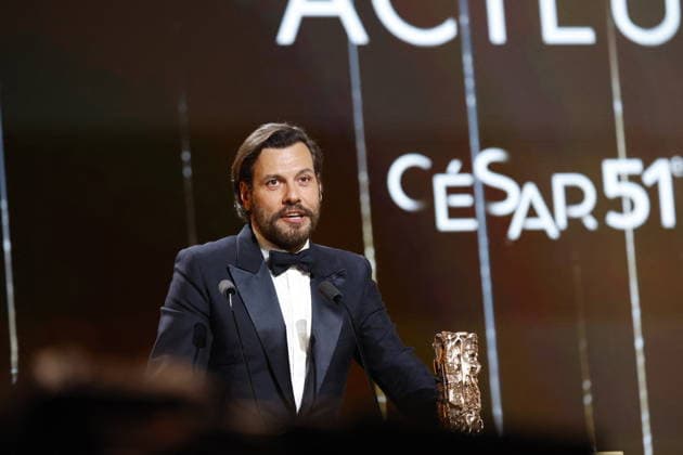 51st Cesar Ceremony Laurent Lafitte with the Best Actor Cesar Award for Movie La Plus Riche Du Monde during the 51st Cesar Film Awards held at l Olympia on February 26, 2026, in Paris, France. Photo by Nasser Berzane ABACAPRESS.COM Paris France  Copyright: xBerzanexNasser ABACAx