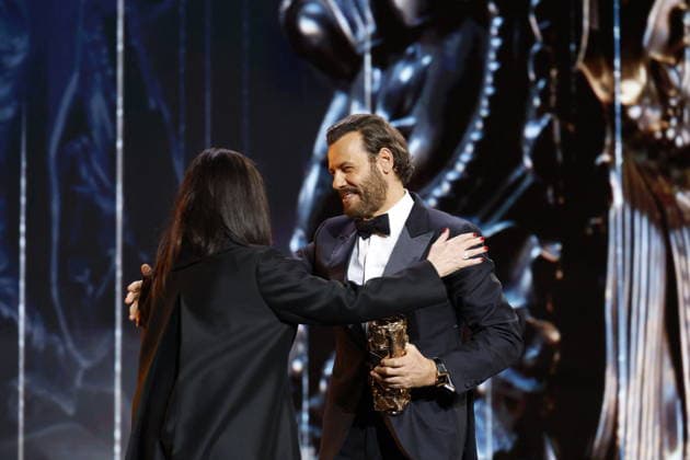 51st Cesar Ceremony Laurent Lafitte with the Best Actor Cesar Award for Movie La Plus Riche Du Monde during 51st Cesar Film Awards held at l Olympia on February 26, 2026, in Paris, France. Photo by Nasser Berzane ABACAPRESS.COM Paris France  Copyright: xBerzanexNasser ABACAx