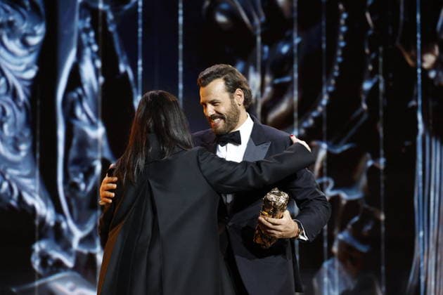 51st Cesar Ceremony Laurent Lafitte with the Best Actor Cesar Award for Movie La Plus Riche Du Monde during 51st Cesar Film Awards held at l Olympia on February 26, 2026, in Paris, France. Photo by Nasser Berzane ABACAPRESS.COM Paris France  Copyright: xBerzanexNasser ABACAx