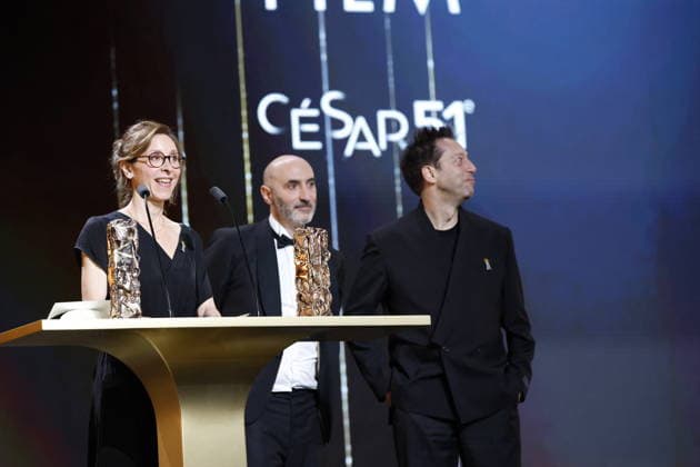 51st Cesar Ceremony Carine Tardieu with the Best Movie Cesar Award for the Movie L’attachement during the 51st Cesar Film Awards held at l Olympia on February 26, 2026, in Paris, France. Photo by Nasser Berzane ABACAPRESS.COM Paris France  Copyright: xBerzanexNasser ABACAx