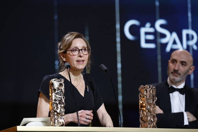 51st Cesar Ceremony Carine Tardieu with the Best Movie Cesar Award for the Movie L’attachement during the 51st Cesar Film Awards held at l Olympia on February 26, 2026, in Paris, France. Photo by Nasser Berzane ABACAPRESS.COM Paris France  Copyright: xBerzanexNasser ABACAx