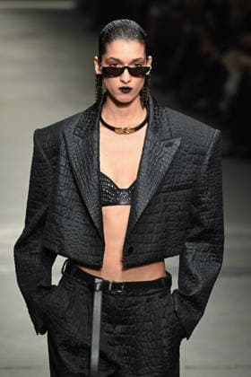 Milan, Milan Women s Fashion Week Fall Winter 2026 27 - Women s Fashion, Fall Winter 2026 27 - Roberto Cavalli fashion show - catwalk in the photo: model  Copyright: xSimonaxChiocciax xipa-agency.netx xFotosickix IPA_Agency_IPA72074085