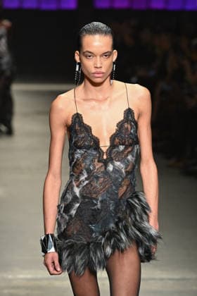 Milan, Milan Women s Fashion Week Fall Winter 2026 27 - Women s Fashion, Fall Winter 2026 27 - Roberto Cavalli fashion show - catwalk in the photo: model  Copyright: xSimonaxChiocciax xipa-agency.netx xFotosickix IPA_Agency_IPA72074234