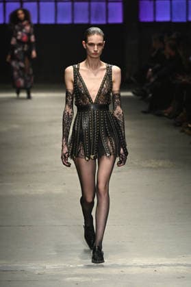 Milan, Milan Women s Fashion Week Fall Winter 2026 27 - Women s Fashion, Fall Winter 2026 27 - Roberto Cavalli fashion show - catwalk in the photo: model  Copyright: xSimonaxChiocciax xipa-agency.netx xFotosickix IPA_Agency_IPA72074248