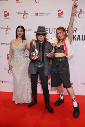 17 German Music Authors Prize 2026 Elif Demirezer, Udo Lindenberg, Lara Hulo 17 German Music Authors Prize 2026, The Ritz Carlton, Berlin, date 26 02 2026 Copyright: xEventpress Kratschx