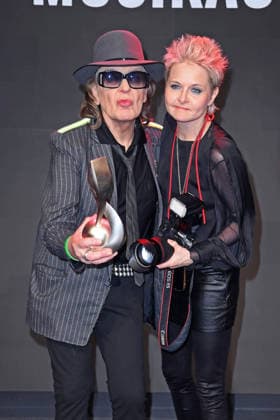 Udo Lindenberg with girlfriend Tine Acke at the 17 GERMAN MUSIC AUTHORINNEN PRIZE at The Ritz Carlton in Berlin on 26 02 2026