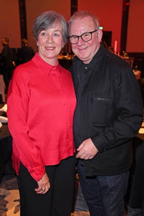 Joachim Krol with his wife Heidrun Teusner Krol at the 17 GERMAN MUSIC AUTHORINNEN PRIZE at The Ritz Carlton in Berlin on 26 02 2026