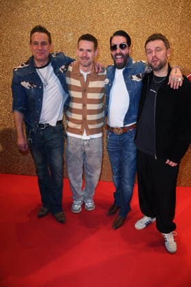 The BossHoss Alec Voelkel, Sascha Vollmer , Revolverheld Johannes Strate, Kristoffer Kris Hünecke at the 17 GERMAN MUSIC AUTHORINNAL AWARD at The Ritz Carlton in Berlin on 26 02 2026