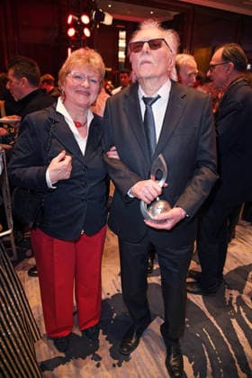 York Höller with wife Maria Brückner at the 17 GERMAN MUSIC AUTHORINNEN PRIZE at The Ritz Carlton in Berlin on 26 02 2026