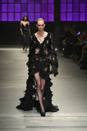 Milan, Milan Women s Fashion Week Fall Winter 2026 27 - Women s Fashion, Fall Winter 2026 27 - Roberto Cavalli fashion show - catwalk in the photo: model  Copyright: xSimonaxChiocciax xipa-agency.netx xFotosickix IPA_Agency_IPA72074290